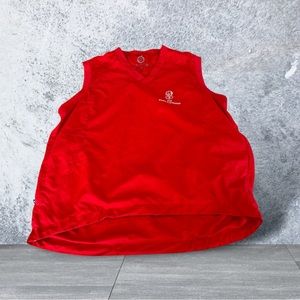 Sunderland Of Scotland Men’s Size S Golf Windbreaker Vest Red Castle Course
